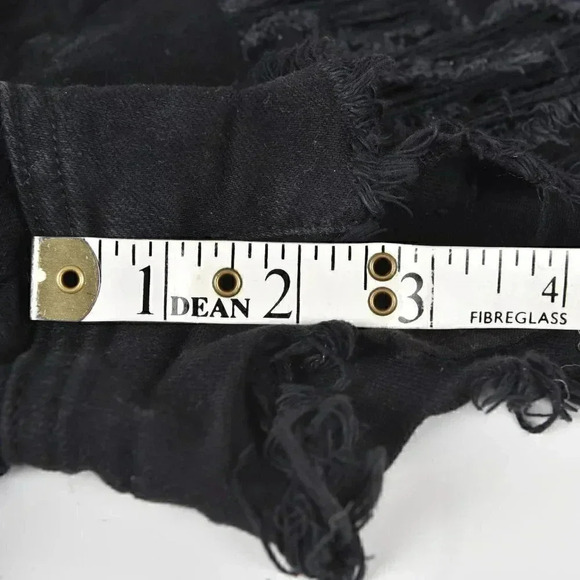 American Eagle Vintage Hi-Rise Festival Jean Shorts Distressed Size  0 - Picture 13 of 13